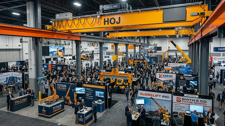 AI representation of the 2026 CONEXPO for Crane Trends