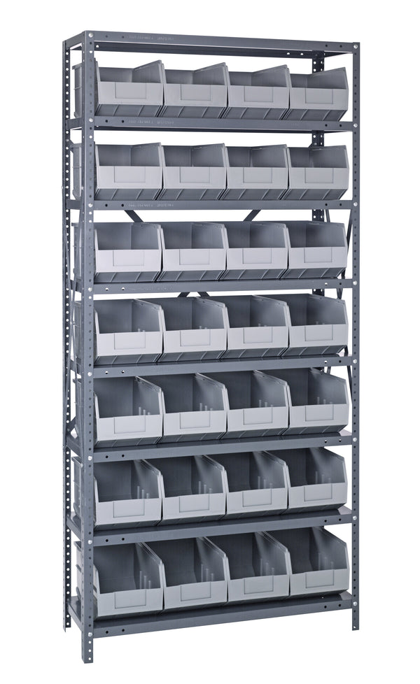 STACKABLE SHELF BIN WIRE SHELVING SYSTEMS - 14 x 36 x 74 - HOJ  Innovations