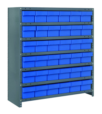 CLOSED SUPER TUFF EURO DRAWER STEEL SHELVING SYSTEMS - 24" x 36" x 39"