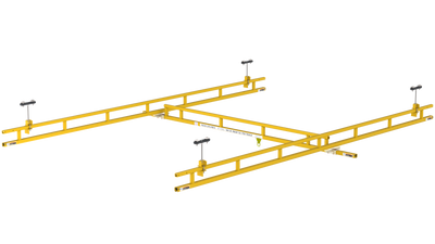 Ceiling Mount Traveling Bridge With 25' Track Support Spacing